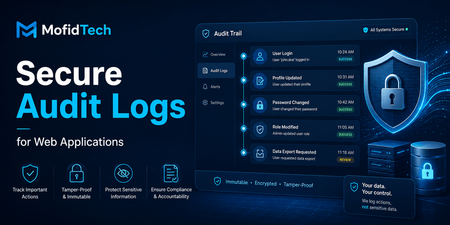 Secure Audit Logs for Web Applications: Practical Guide