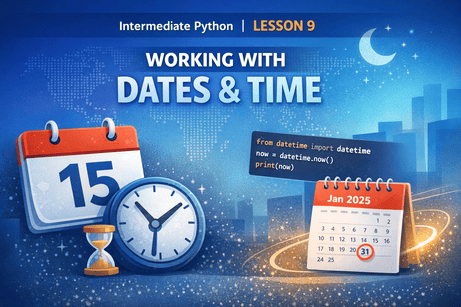 Intermediate Python — Lesson 9 Working With Dates & Time