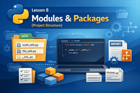 Intermediate Python — Lesson 8 Modules & Packages (Project Structure)