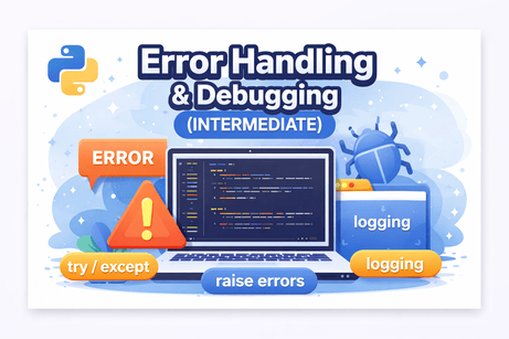 Intermediate Python — Lesson 6 Error Handling & Debugging