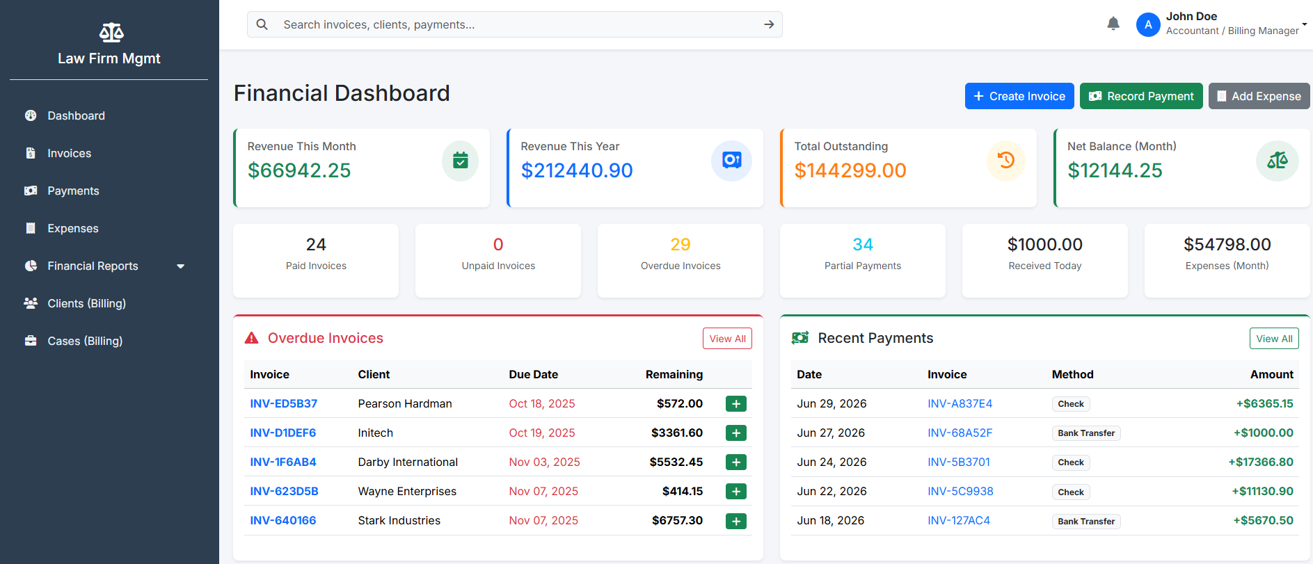 LawFirm Pro: Complete Law Firm & Legal Case Management System