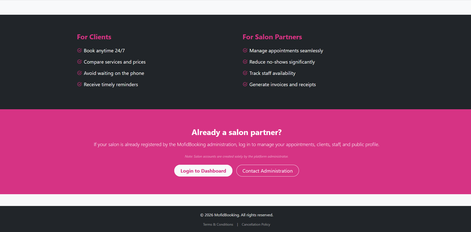 Gallery image 7 for MofidBooking - Premium Multi-Salon Appointment & Management System