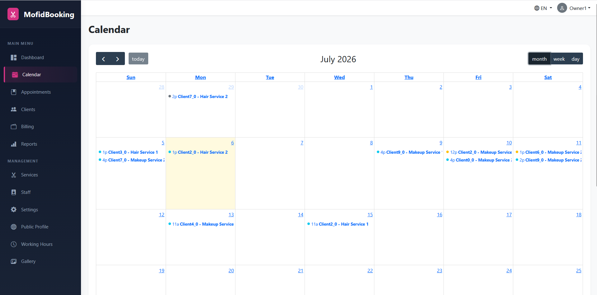 MofidBooking - Premium Multi-Salon Appointment & Management System